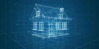 Artificial intelligence generated construction blueprint