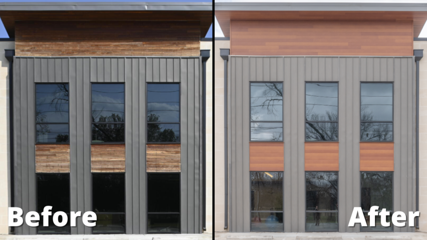 Building featuring MAC metal siding