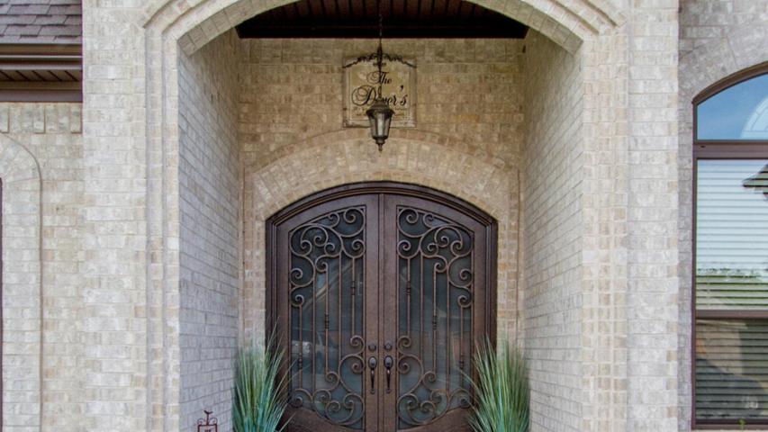 Wrought Iron Double Doors